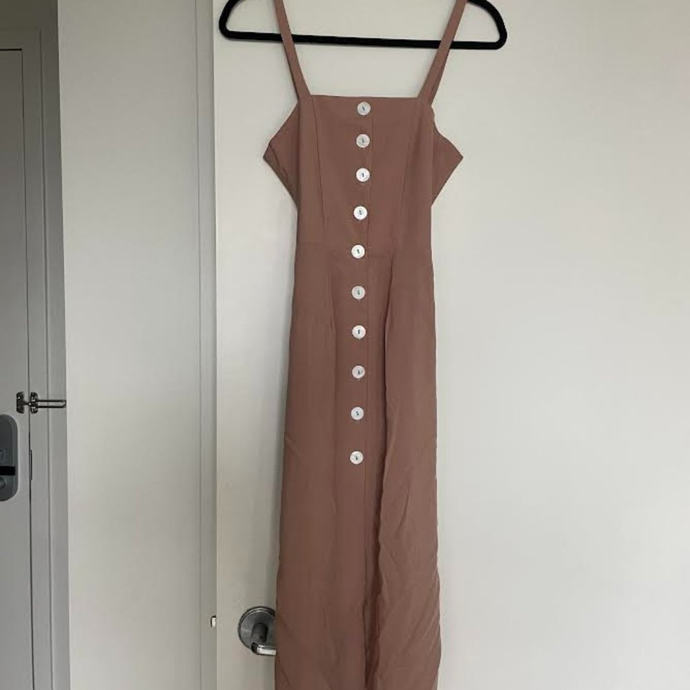 Tan Midi Dress - Soul of a Hippie - Size S